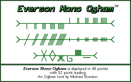 Everson Mono Ogham